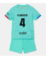 Barcelona Ronald Araujo #4 Alternativní dres pro děti 2023-24 Krátký Rukáv (+ trenýrky)